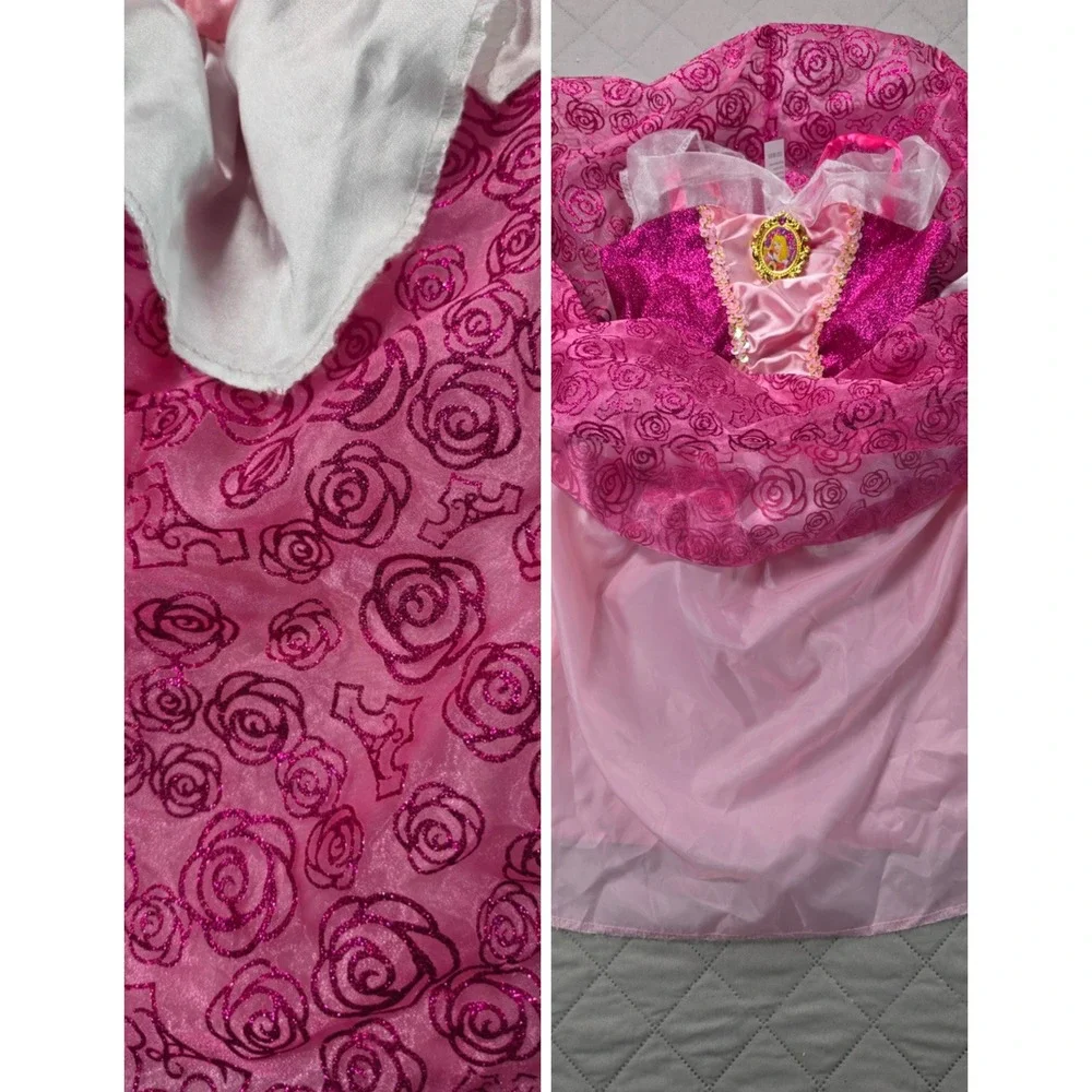 Disney Aurora Sleeping Beauty Princess Costume Pink Girls 4-6X Jakks Pacific
